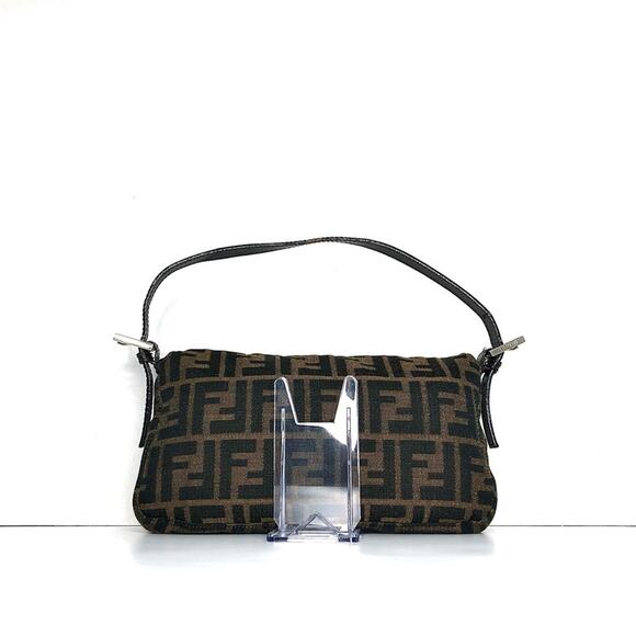 Fendi Retro Vintage Zucca Baguette FF Logo Small Shoulder Bag - Picture 4 of 13